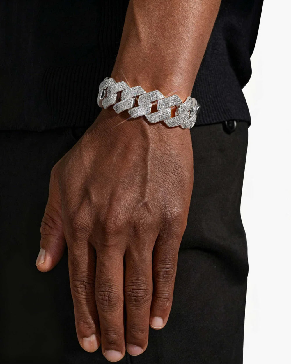 20MM VVS Cuban Link Chain and Bracelet Bundle 14K Gold Lab Diamonds