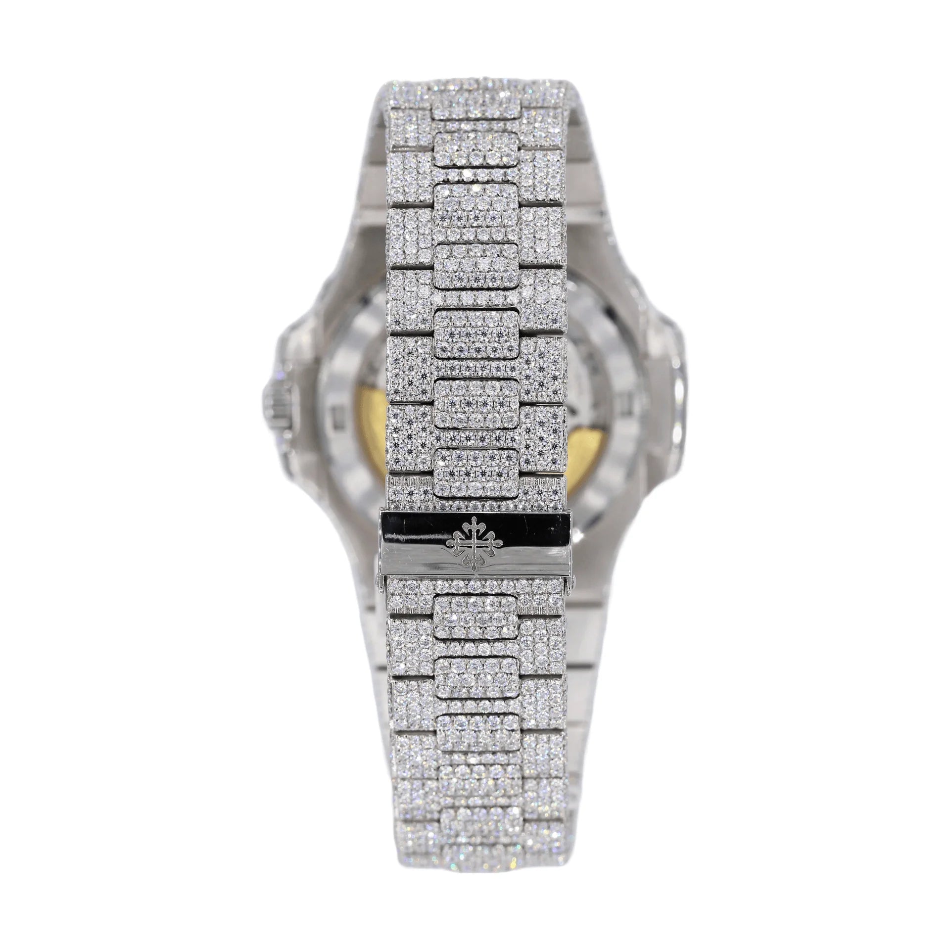 Moissanite Diamond Two Row Stone Bezel Watch 22CT