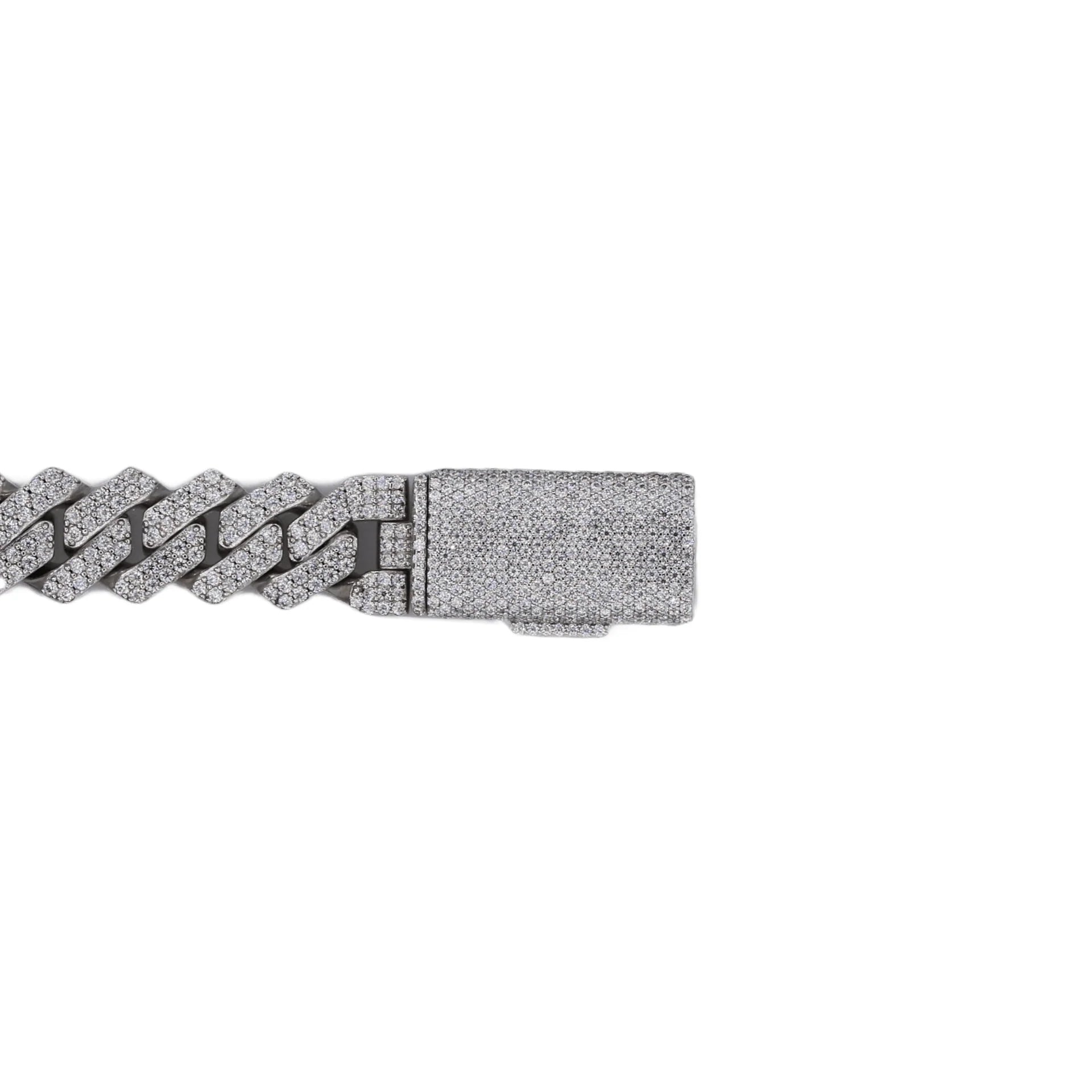 12MM Cuban Bracelet VVS Lab Diamonds